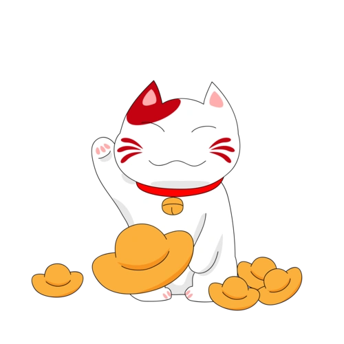 卡通手绘招财猫图片大全