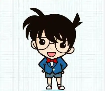 江户川柯南简笔画q版