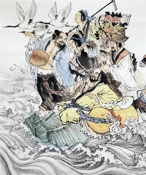 022李国锰八仙过海当代纸本软片未托底