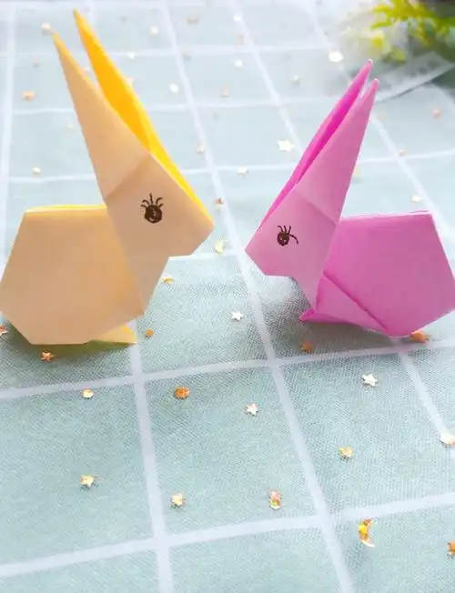 手工折纸小白兔教程,简单又可爱!