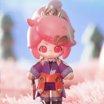 玛特盲盒王者荣耀联名q版峡谷萌新系列盲盒公仔隐藏款大小乔 花木兰