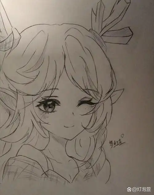 教你画瑶瑶公主 王者荣耀瑶瑶公主绘画