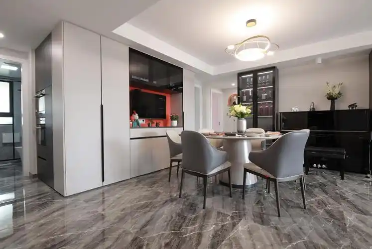 浦东东方知音苑140平现代简约风格三房装修效果图