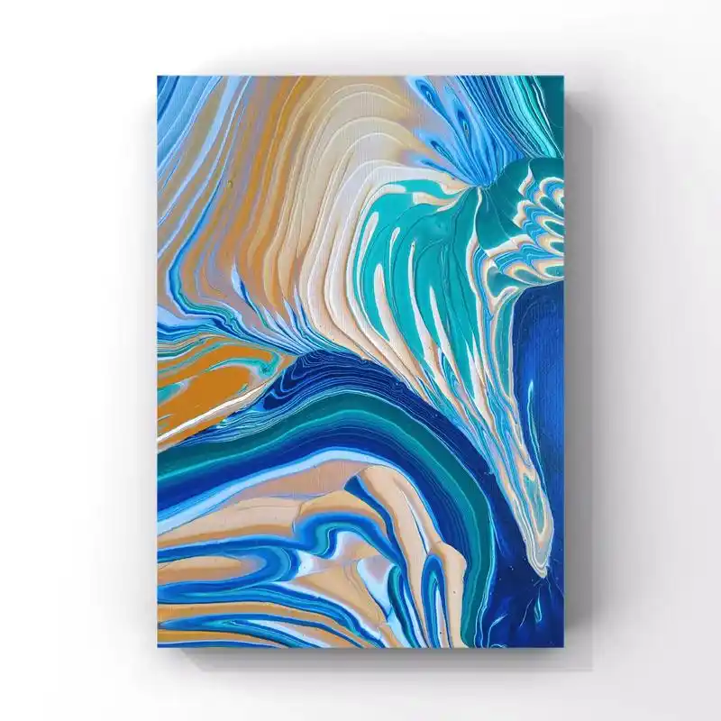 古猗画室纯手工装饰画9797,每次颜料流淌都是色彩 - 抖音