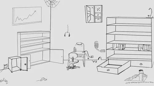 *戳进* 求一张书桌书架可以放图标的桌面壁纸