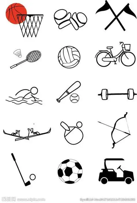 运动器械简笔画 运动器械简笔画大全