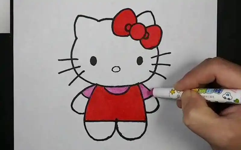kitty猫简笔画 kitty猫简笔画图片