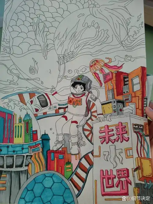 科幻画—未来水世界