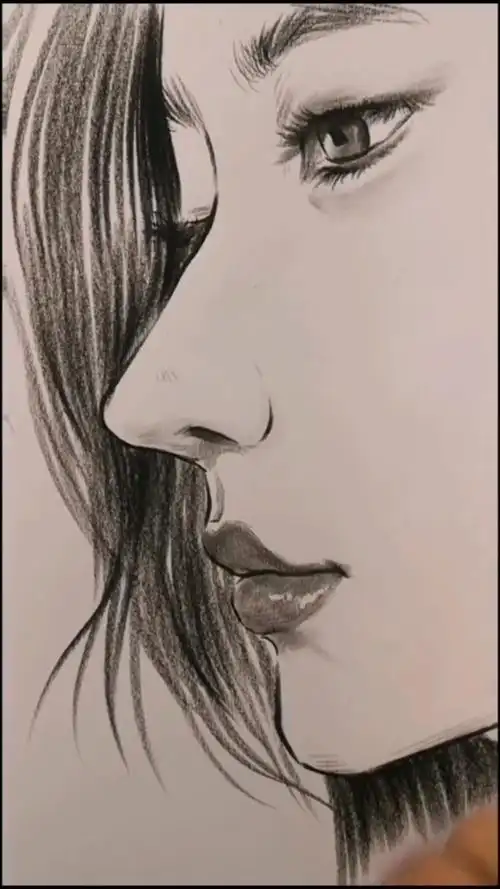 你对这个侧脸心动了吗?#素描