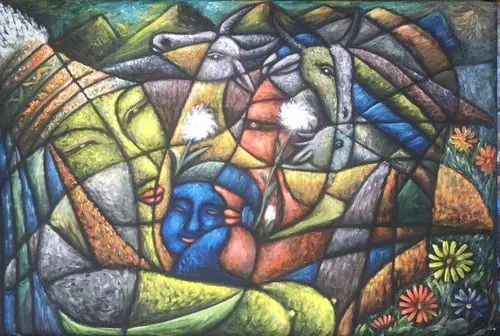 近期作品,后现代艺术油画