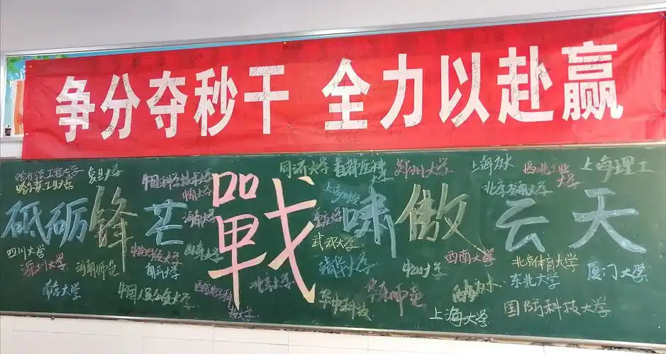 济源一中2018级百日冲刺黑板报展