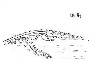 西湖断桥简笔画步骤