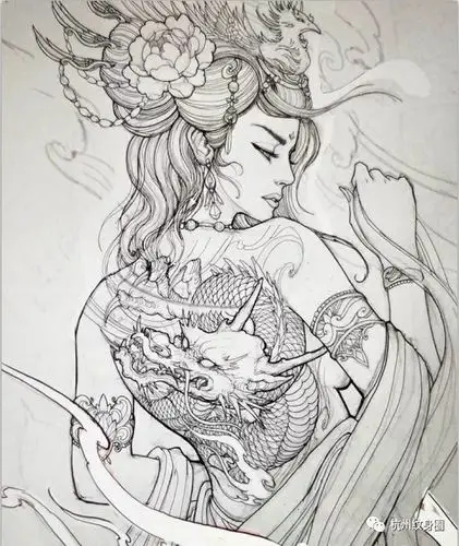 tattoo纹身素材日本艺伎