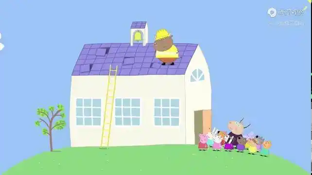 小猪佩奇6好主意学校屋顶漏水小狗提议举行游园会筹集钱