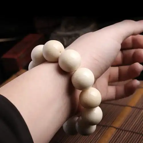 天然正品象牙果手串圆珠单圈手链佛珠念珠菩提子男生日送礼