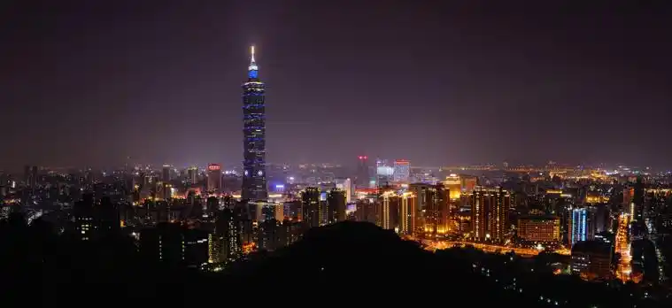 台北市景-从象山全景图片下载