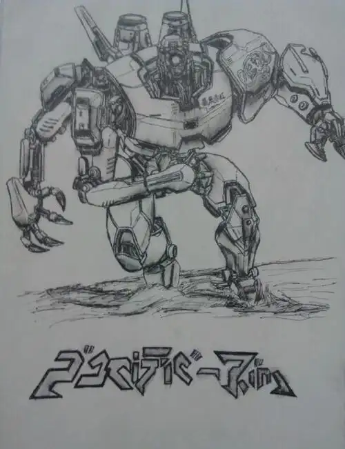 的机甲简笔画怎么画环太平洋危险流浪者简笔画复仇流浪者简笔画大王