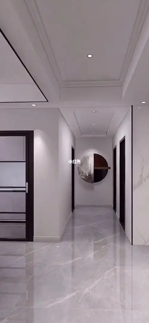 简约风格带凹槽设计背景墙