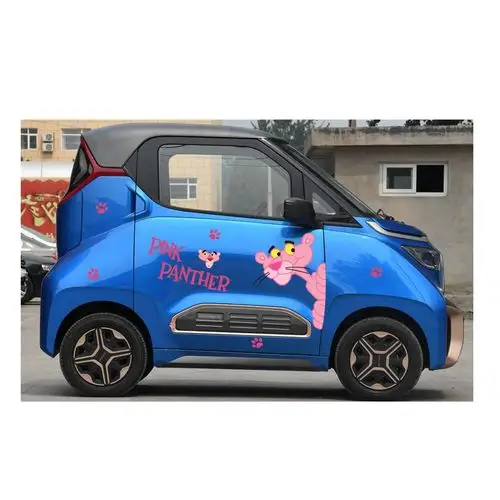 宝骏e200车贴电动车知豆卡通粉红豹贴纸顽皮豹装饰汽车装饰贴