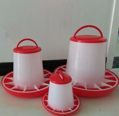 养鸡水壶料桶大号加厚款禽用鸭鹅鹌鹑喂鸡食槽器自动饮水壶喂料器