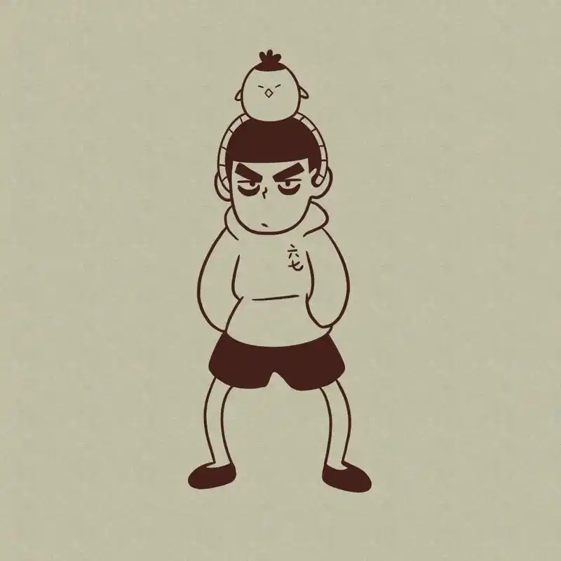 ipad手绘|简笔画刺客伍六七,学起来吧 有趣的事情很多 没有什么值得你