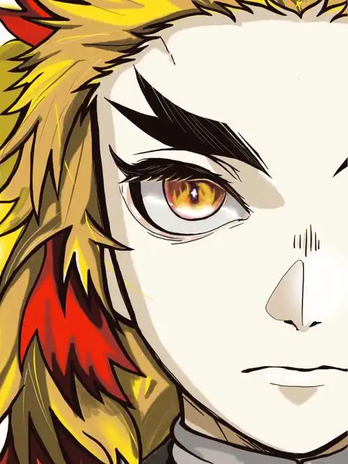 炼狱杏寿郎上色完成第一张板绘完成