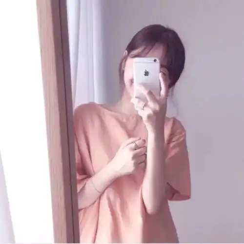 女生头像手机遮脸