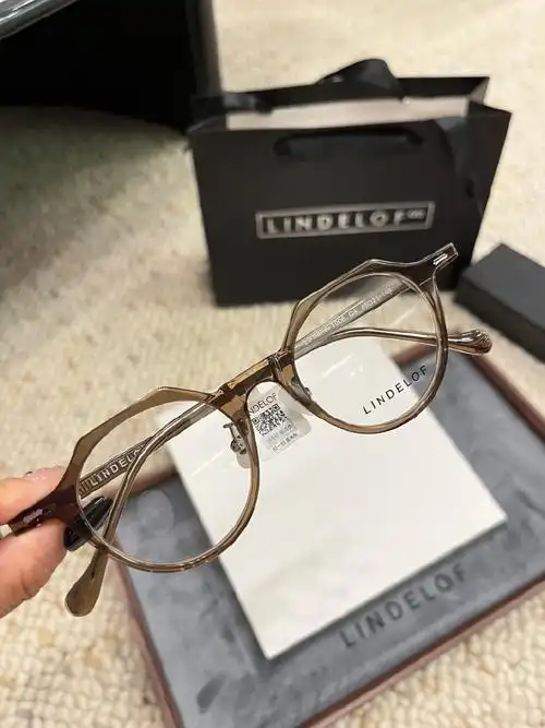 lindelof林德洛夫1006日系手作板材眼镜    复古潮流ins风素颜眼镜