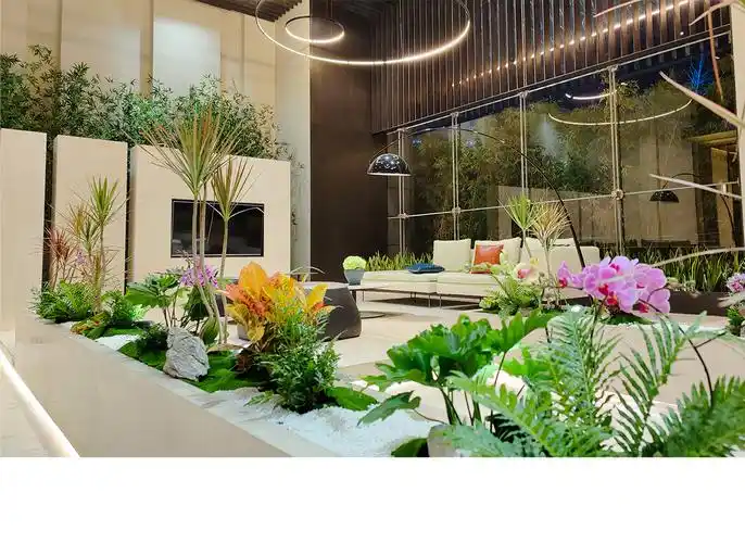 植物租赁丨花漾锦江大堂植物景观