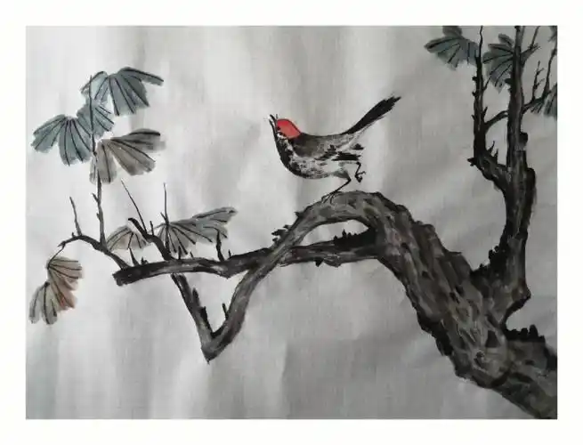 离100幅目标越来越近啦#每日一练  #国画  #写意国画  #临摹  #花鸟