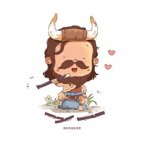 儿插人设--神农氏|插画|儿童插画|杨万鑫_原创作品-站酷zcool