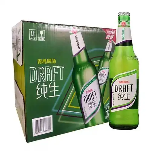 青岛特色啤酒二厂生产纯生大瓶500*12瓶登州路56号送礼-阿里巴巴