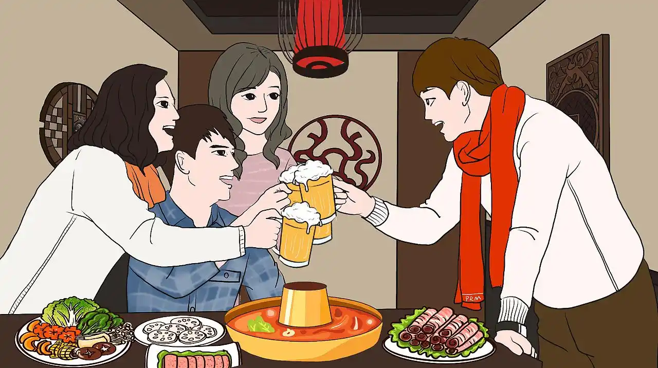 朋友聚会|插画|商业插画|suily - 原创作品 - 站酷 (zcool)