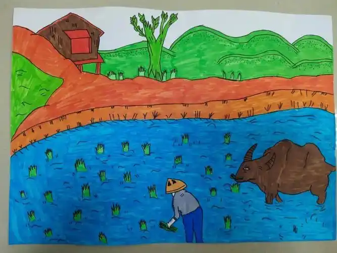 我心目中的新农村人居环境我眼中的家乡变化主题绘画获奖作品展播一