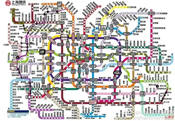 2021年上海地铁规划图