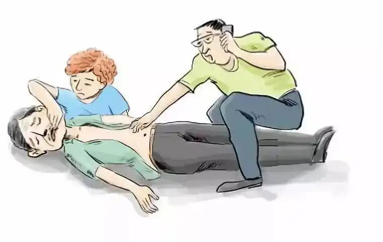 患者突发脑溢血,要立即拨打120并采取相应的急救措施.