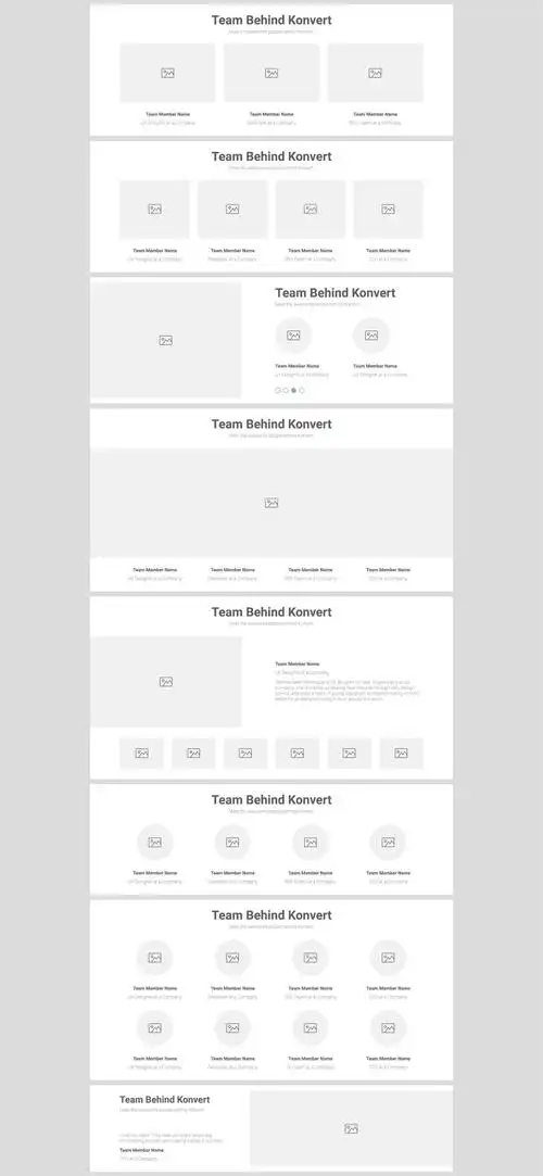 漂亮的网站着陆页线框图素材