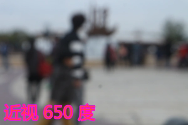 模拟从远视1000度到近视1000度看到的效果多图