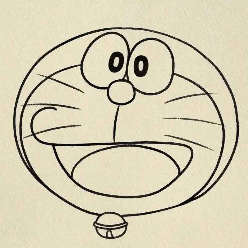 哆啦a梦简笔画‖(49)