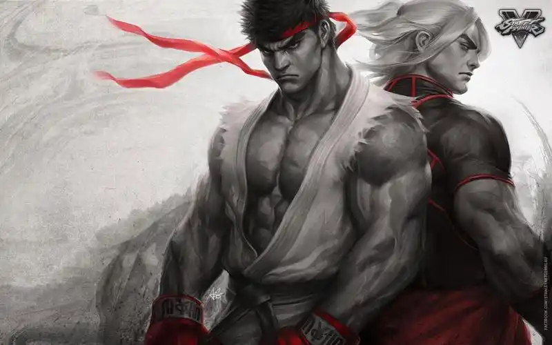 【街头霸王】街霸ii之永远的挑战者画集 街霸25周年设定集—超清4k