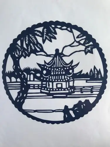 王妈妈剪纸作品~婚礼进行曲