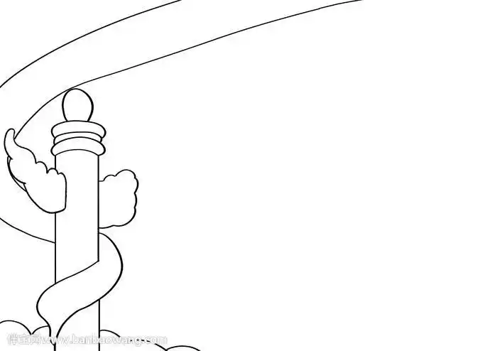 有华表柱的国庆手抄报简单的国庆手抄报