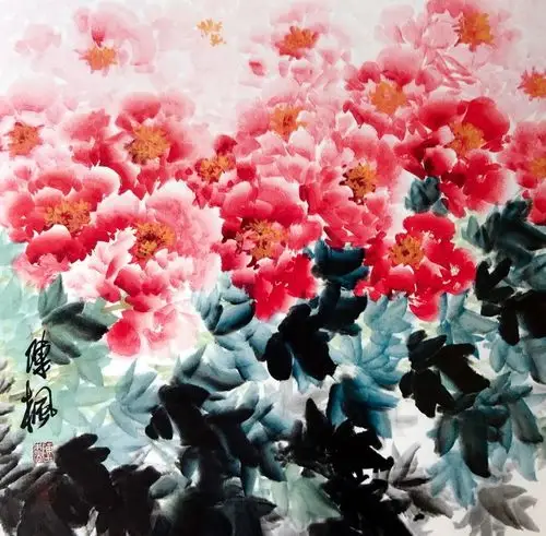 春意牡丹舞东风:陈枫国画写意牡丹撷英