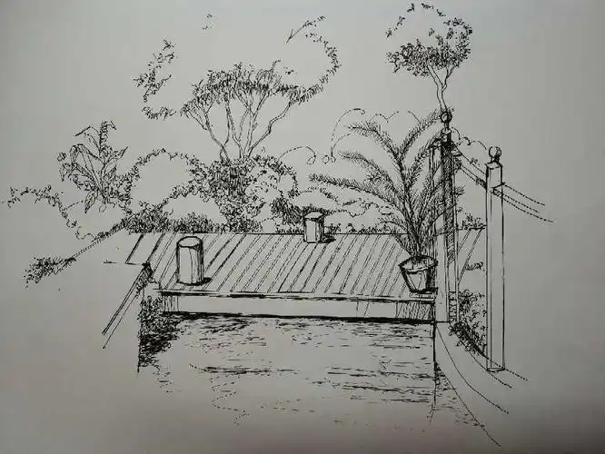 钢笔手绘表现技法——景观篇2