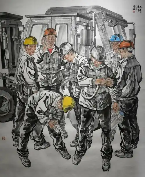 致敬劳动者丨看美术作品中的新时代中国最美奋斗者模样