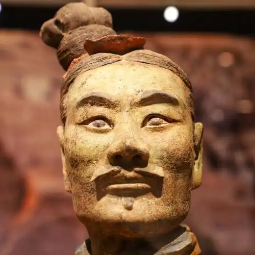 兵马俑头部特写