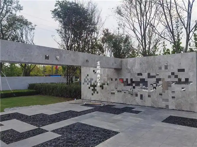 景观雕塑不锈钢地产镜面金属景墙