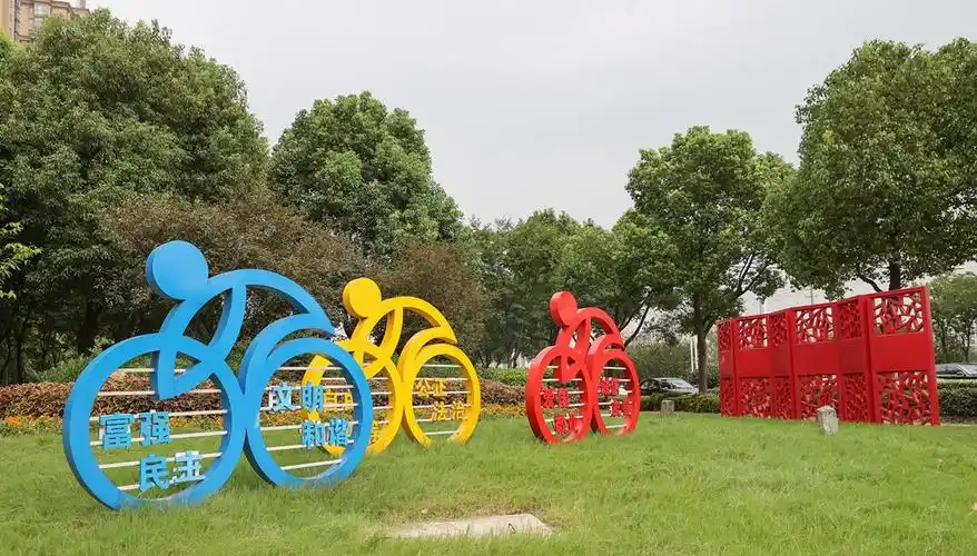 江苏靖江:景观小品,提升城市"颜值"