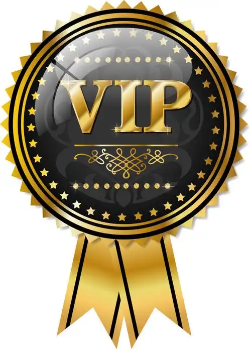 创意矢量金色优质贵宾标签设计