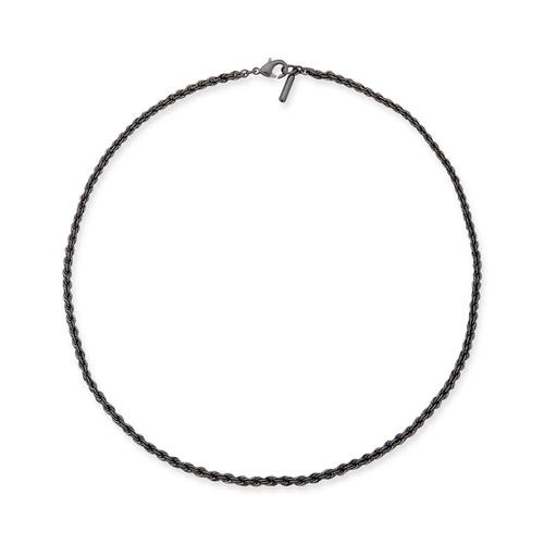 dkny首饰|mens hematite-tone chain necklace